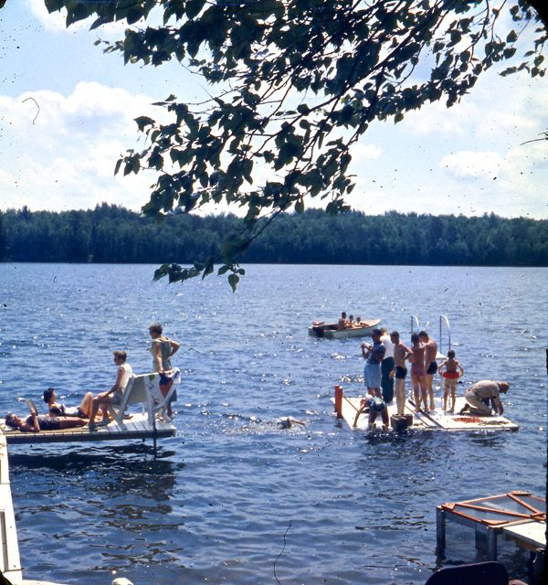 1958 Raft floating