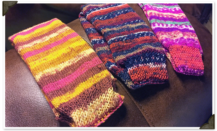 Knitted headbands at Jenny's Sock SHop